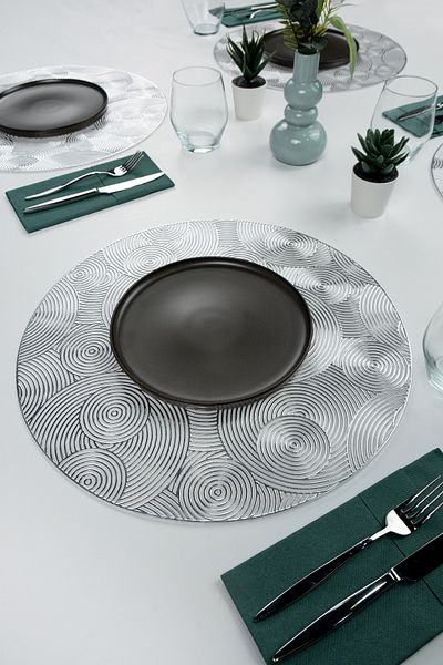 La Casa Art 6 τμχ Στρογγυλό μοτίβο Runner - 38 CM American Service Home Επιτραπέζια σκεύη Διακόσμηση τραπεζαρίας κουζίνας