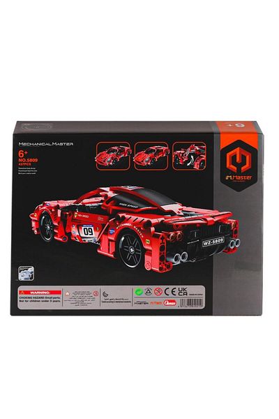 CPU ELEKTRONİK Nessiworld 5809 Imm Mechanical Master Super Car Blocks Red 437 Pieces