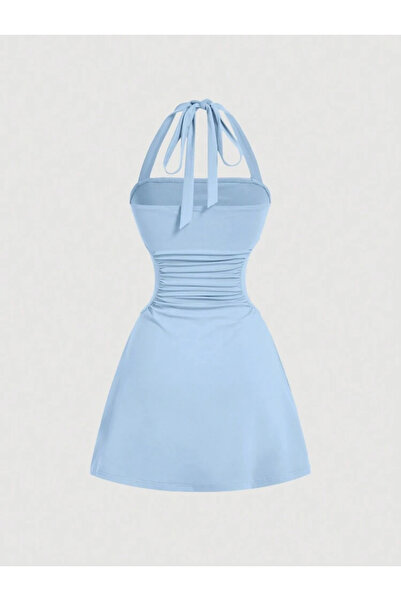 Dressco Naz - Boyundan Bağlamalı Mini Elbise