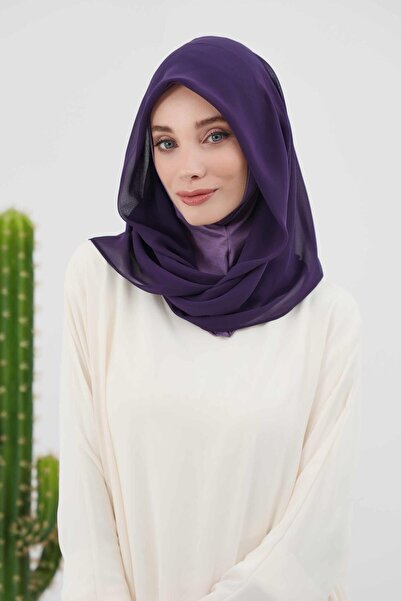Aisha's Design Combed Cotton Inner Bonnet Chiffon Shawl,PS-45