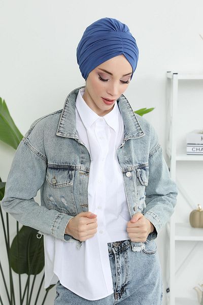 Aisha's Design موديل B-13 بونيم قطن ممشط مطوي