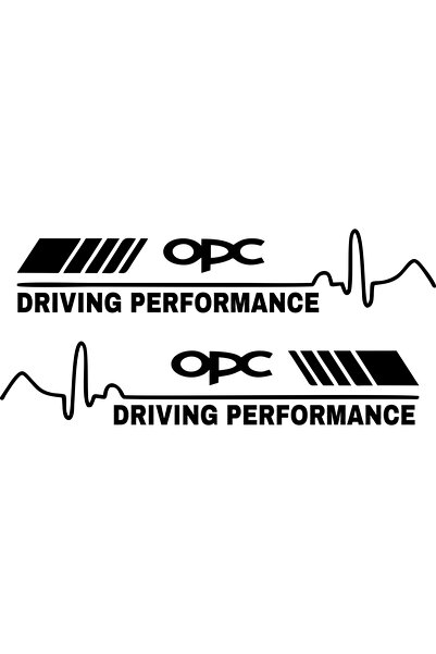 Birim Matbaa ملصق سيارة رياضي OPC DRIVING PERFORMANCE (2 قطعة مقاس 50 × 10 سم...
