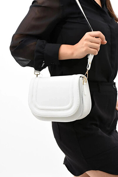 Metsare Kalın Çapraz Askılı Çanta, Kanvas Askılı Kapaklı Çanta