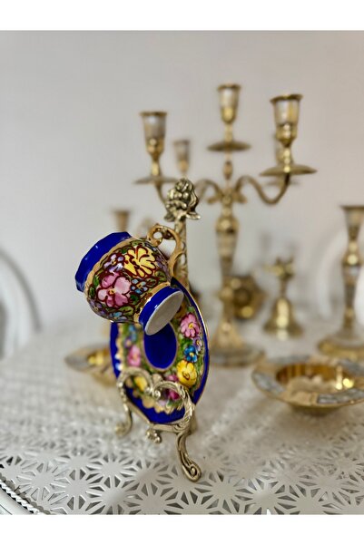 Handmade Esterhomedecor Single Personality Navy Blue Coffee Cup