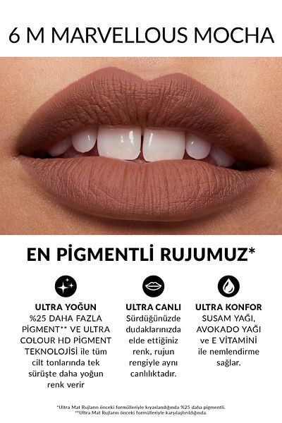 AVON Ultra Matte Marvellous Mocha, Red Supreme and Pure Pink Triple Lipstick Pack