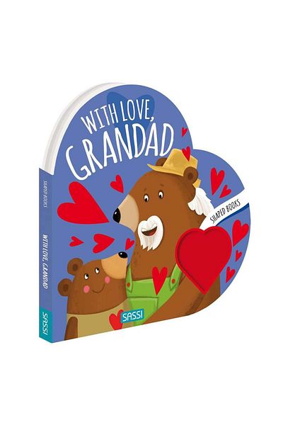 Sassi Junior With Love Grandad - Shaped Board Book