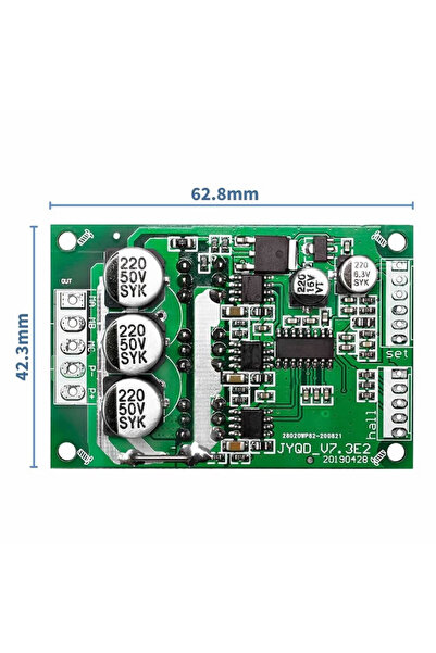 Alkatronik DC 12V 36V 15A 500W Fırçasız Motor Sürücü Pwm Bldc Kontrol Kartı S...