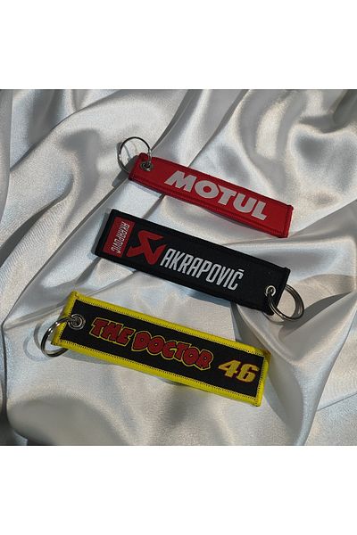 CEBECİOTO 3-Piece Woven Auto-Moto Key Chain with Motor and Car Accessories, Motul-Akro-The Doctor