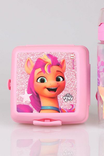 Pony STICLA DE APĂ TRITAN PONY LICENȚIATĂ 500 ML ȘI SET DE 2 STRATURI DE Hrănire/Lunch Box