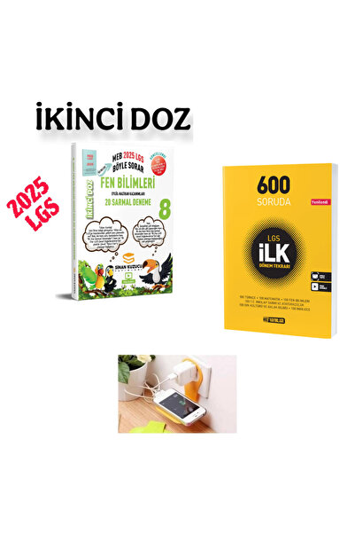 SİNAN KUZUCU YAYINLARI 8.SINIF 2.DOZ FEN BİLİMLERİ SARMAL DENEME + HIZ 600 SO...