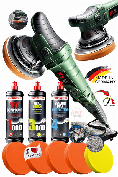 PROXTECH Premium Menzerna Çizik Giderici Cila Takım 150mm Profesyonel Orbital...