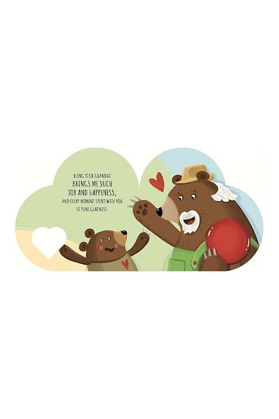 Sassi Junior With Love Grandad - Shaped Board Book