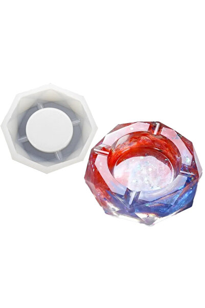 Şenhomee Epoksi Silikon Reçine Küllük kalıbı kül tablası kalıbı kristal 12 cm