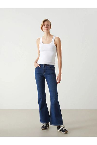 LC Waikiki Lcw Jeans Indigo Mars Flare Women's Jean Pants