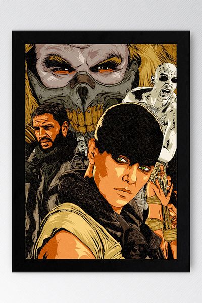 Saturn Pictură înrămată Mad Max - Pictură poster film Crazy Max