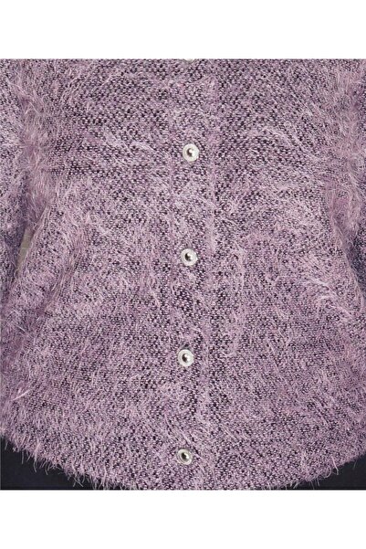 Bulalgiy BULALGİY Kadın Eflatun Hırka - BGA00180M