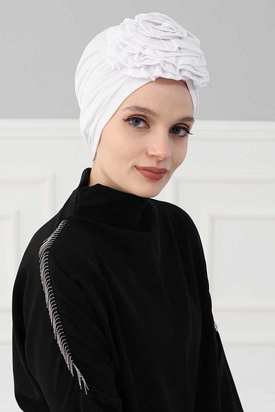 Aisha's Design Rose Combed Cotton Bonnet - B-21 Model