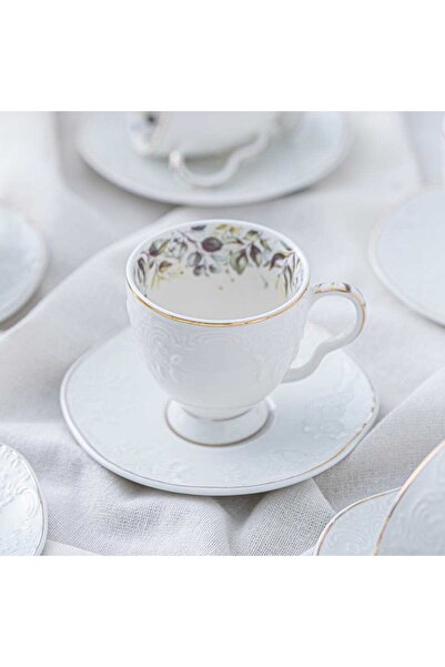 DGCHOME Leonas 6 Kişilik Kahve Fincanı Takımı - 90 ml