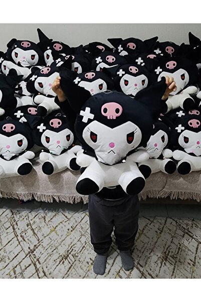 Ailenizin Oyuncakçısı Kawaii Sanrio Sakura Kuromi Peluş Oyuncak 50 Cm  Uyku A...