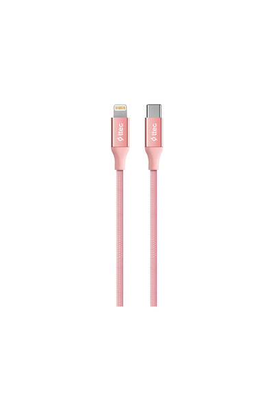 Ttec Alumicable Type-c Lightning Hızlı Şarj Kablosu 150cm Roze Altın