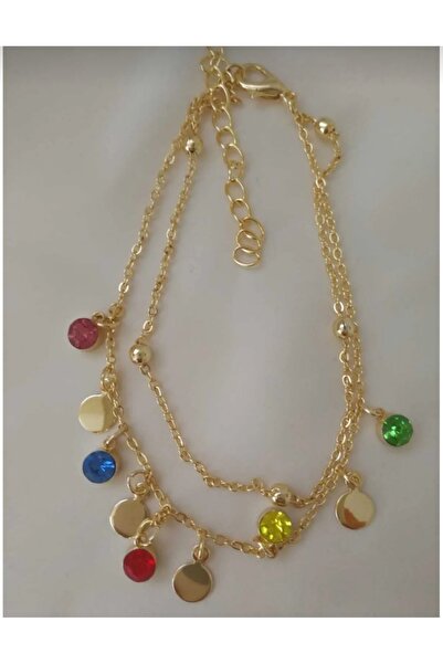 eGRAPEE خلخال نسائي ذهبي اللون من الفولاذ