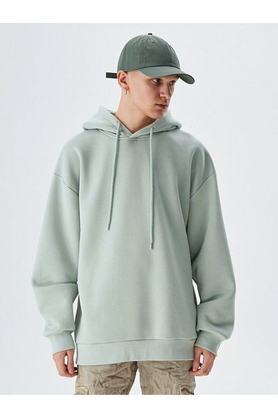 Ltb Φούτερ με πράσινη κουκούλα oversize