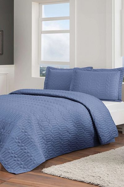 Taç Σετ Κρεβατιού Parley Διπλό - Navy Blue
