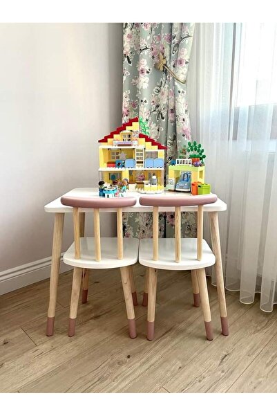 YILDIZ YAZ SİL ÖZELLİKLİ MASA MASASI VE 2 SANDALYE