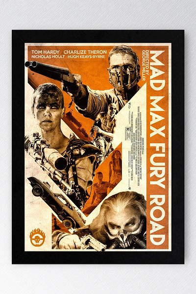 Saturn Pictură înrămată Mad Max Fury Road - Pictură poster film Crazy Max