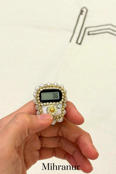 Mihranur الحد الأدنى من الحجر الدائري Zikrmatik هدية تصميم خاص إصبع Zikrmatik...