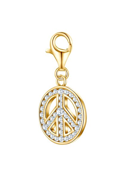 Rafaela Donata Silbercharm Charm Sterling Silber gelbgold Zirkonia weiß