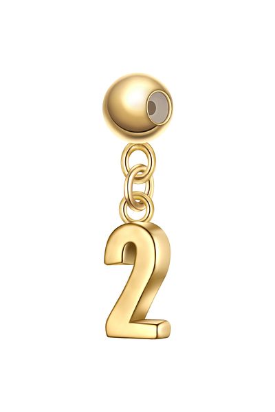 Glanzstücke München Silbercharm Charm Sterling Silber gelbgold