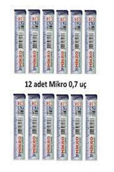 Micro Micro Min Pen Tip 0.7 Nib 2b with Graduated Ruler - 12 Liters