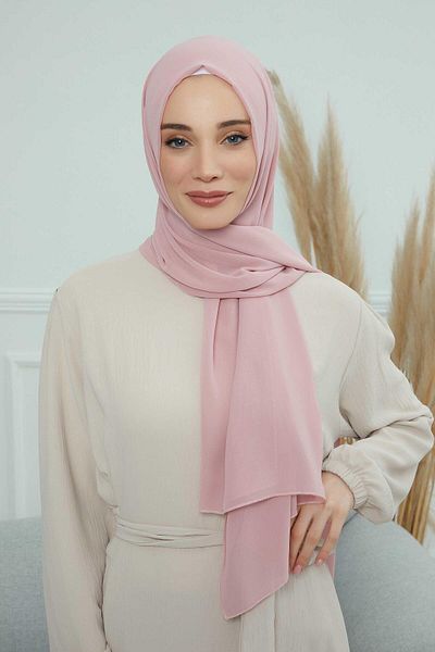 Aisha's Design شال شيفون كلاسيكي مستطيل، cts-1