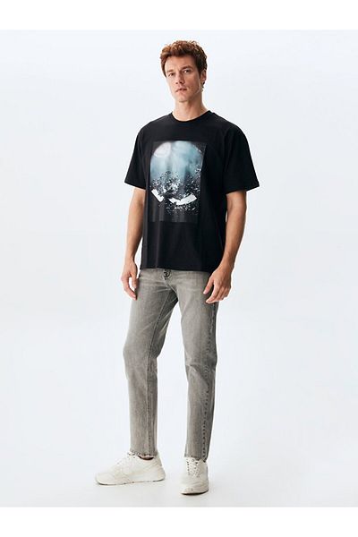 Ltb Photo Printed Black T-shirt