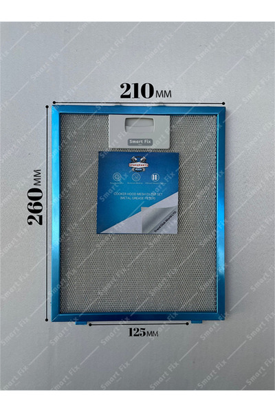 Ozba Ticaret 210x260 Mm Aspiratör & Davlumbaz Tel Yağ Filtresi 21x36 Cm