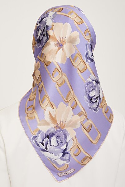 Armine Шовковий шарф 2024 Зима - 9034-11 Твіл