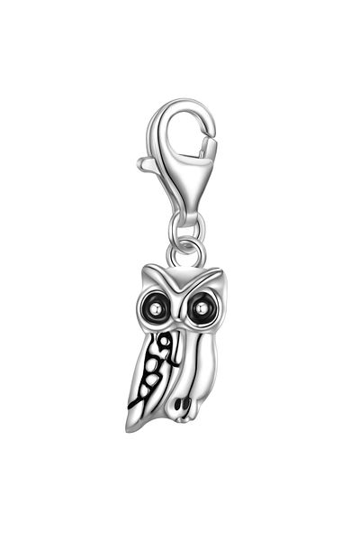 Rafaela Donata Silbercharm Charm Sterling Silber Zirkonia weiß Emaille schwarz