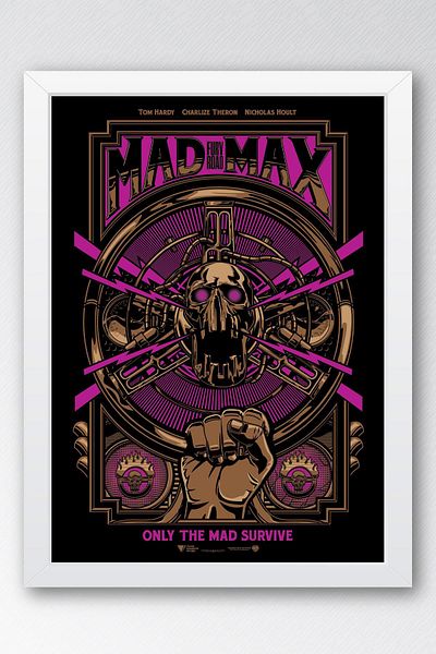 Saturn Pictură înrămată Mad Max - Pictură poster film Crazy Max