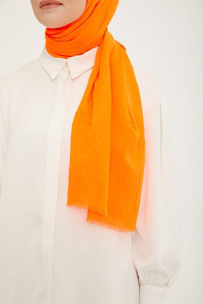 Armine Πορτοκαλί Bamboo Trend Shawl - Μοντέλο 21