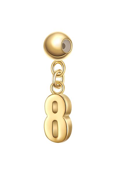 Glanzstücke München Silbercharm Charm Sterling Silber gelbgold