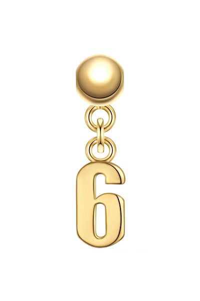Glanzstücke München Silbercharm Charm Sterling Silber gelbgold