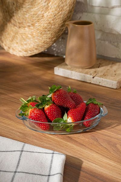 Queen’s Kitchen Kayo Oval Glass Breakfast Serving Bowl