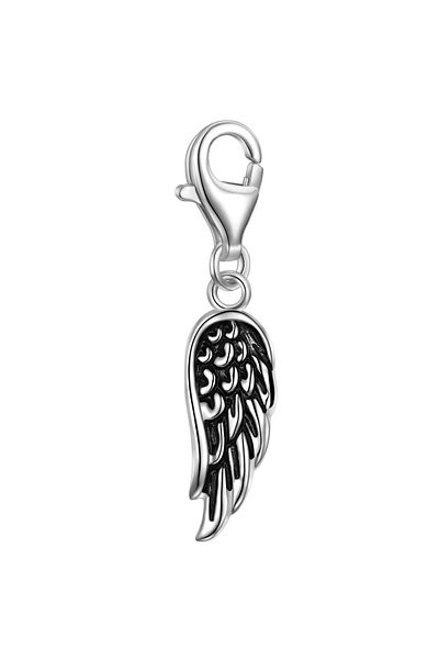 Rafaela Donata Silbercharm Charm Sterling Silber Emaille schwarz