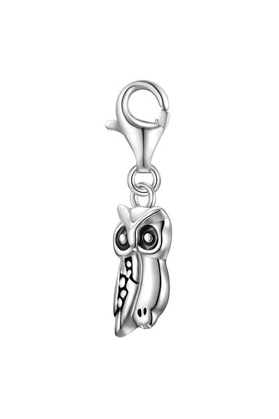 Rafaela Donata Silbercharm Charm Sterling Silber Zirkonia weiß Emaille schwarz