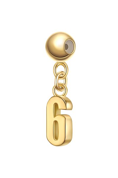 Glanzstücke München Silbercharm Charm Sterling Silber gelbgold