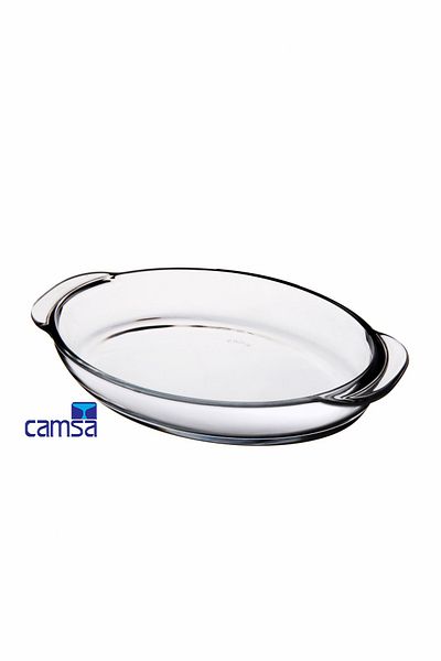 Queen’s Kitchen Kayo Oval Glass Breakfast Serving Bowl