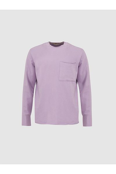 Ltb Mikina Crew Neck Loose Fit Lila