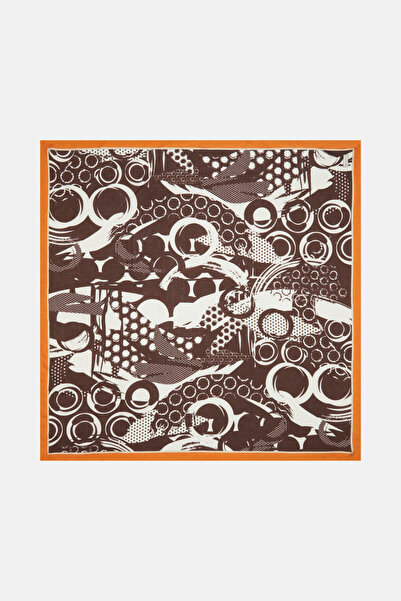 Vakko GEOMETRİK DESENLİ İPEK EŞARP