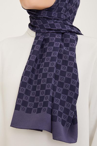 Armine Ultra Light Trend Shawl 14 - Navy Blue 23049